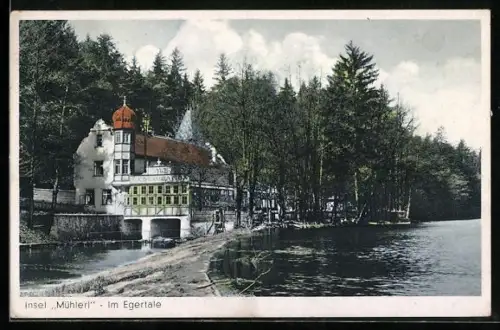 AK Eger, Eger-Insel Mühlerl, Wald-Kaffee