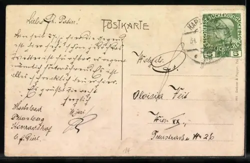 AK Karlsbad, Marktplatz mit Marktbrunn, Geschäfte, Turm