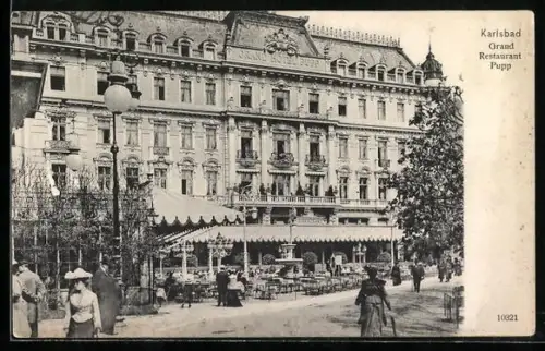AK Karlsbad, Grand Restaurant Pupp, Frontansicht