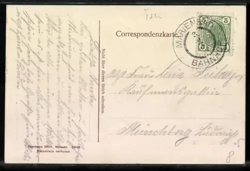 AK Marienbad, Hotel Weimar