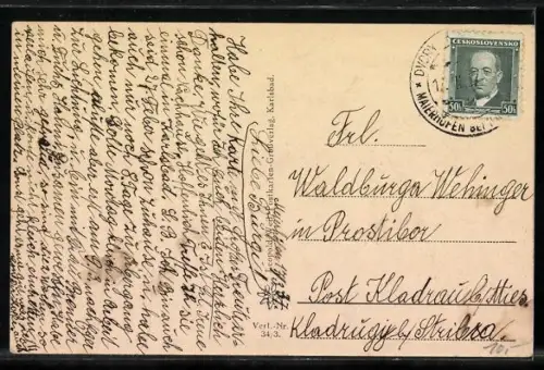 AK Sangerberg, Westfront der Heilstätte