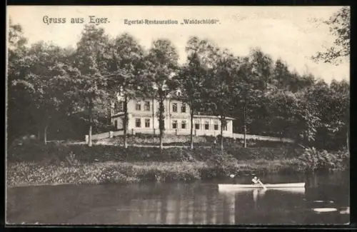 AK Eger, Egertal-Restaurant Waldschlössl