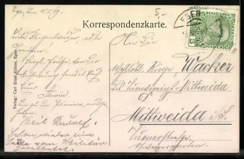 AK Eger, Egertal-Restaurant Waldschlössl