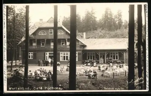 AK Marienbad, Gasthaus Cafe Podorn