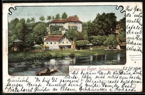 AK Eger, Uferpartie am Schustersprung