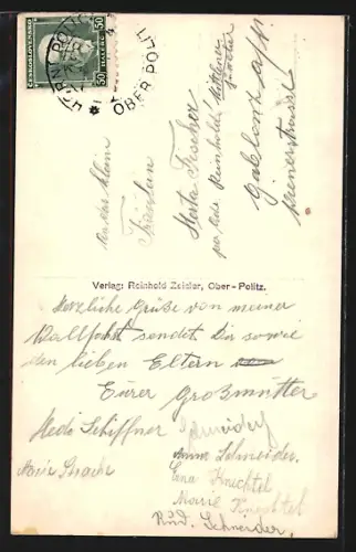 AK Ober-Politz, Kirche mit Gnadenbild