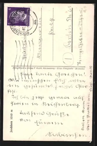 AK Jeschken, Ortspartie im Schnee