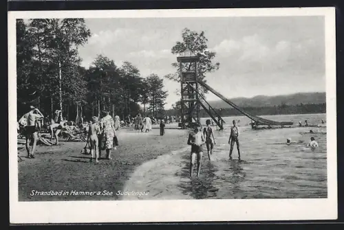 AK Hammer Am See / Hamr Na Jezere, Partie im Strandbad