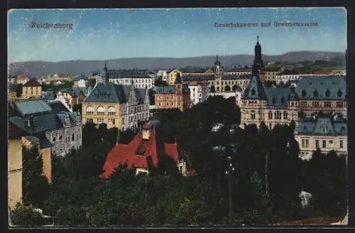 AK Reichenberg, Gewerbekammer und Gewerbemuseum