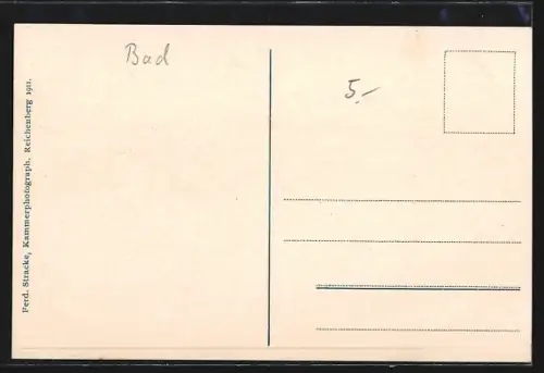 AK Bad Liebwerda i. B., Panorama mit Kirche