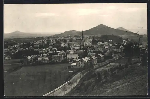 AK Haida, Panorama mit Strassenpartie