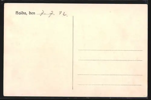 AK Haida, Panorama mit Strassenpartie