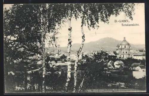 AK D.-Gabel, Totalansicht des Ortes