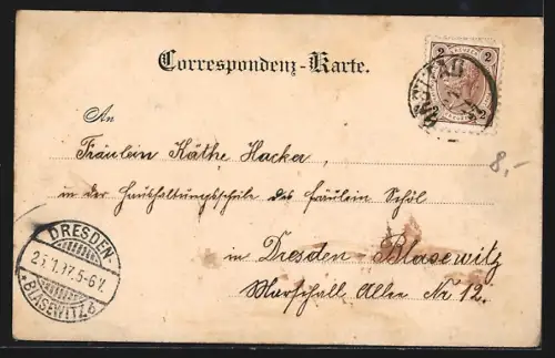 AK Grottau, Totalansicht des Ortes, Ansicht von Görsdorf