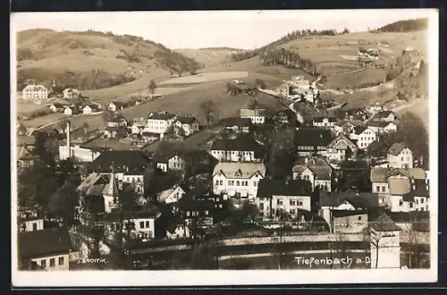 AK Tiefenbach a. D., Blick über den Ort