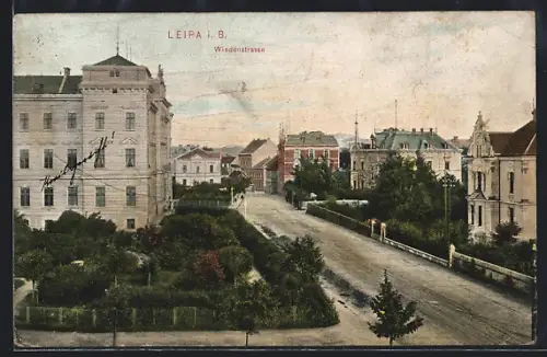 AK Leipa, Blick in die Wiedenstrasse