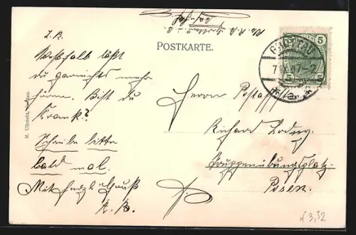 AK Grottau, Blick in die Parkstrasse