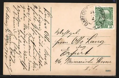 AK Gablonz a. N., Kaiser Franz Hosef Stadtbad