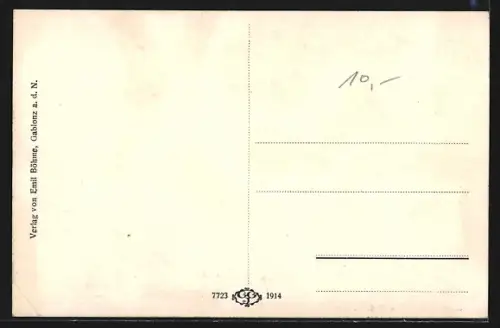 AK Gablonz a. N., Wolkenkratzer, Wohnhäuser mit bis zu neun Stockwerken