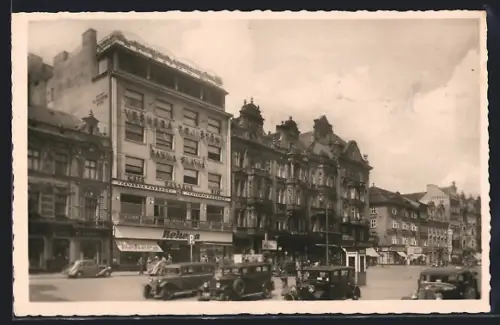 AK Pilsen, Strassenansicht mit der der Banka Slavia