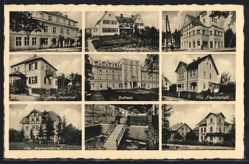 AK Konstantinsbad, Hotel Morgenstern, Villa Hubertus, Villa Waldschlösschen, Konstantinsbad, Quelle, Kurhaus