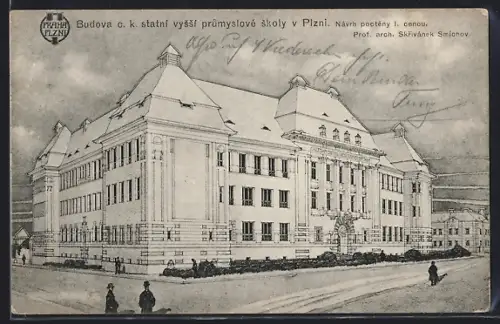 AK Plzen, Budova c. k. statní vyssí prumyslové skoly