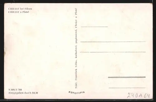 AK Chrást u Plzne, Gebäudeansicht von Aussen im Sonnenschein