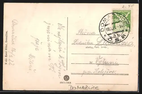 AK Domazlice, Radnice, Namestic, Posta