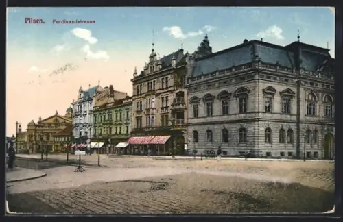 AK Pilsen, Partie in der Ferdinandstrasse