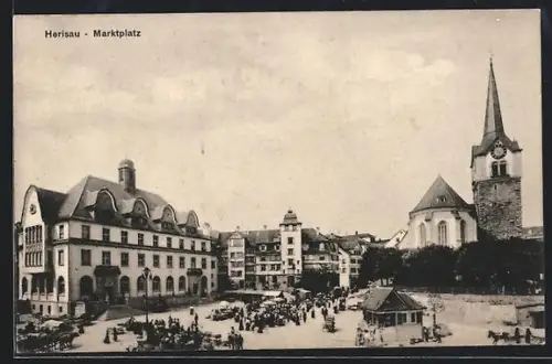 AK Herisau, Blick auf den Marktplatz