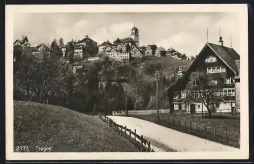 AK Trogen, Ortsansicht mit Zufahrtsstrasse