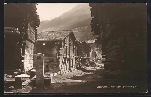 AK Zermatt, Un coin pittoresque