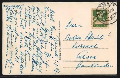 AK Zermatt, Un coin pittoresque