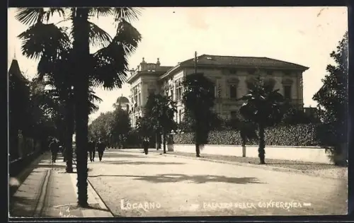 Foto-AK Locarno, Palazzo della Conferenza