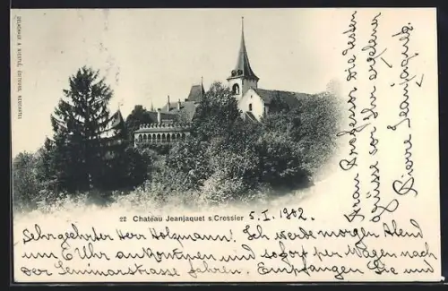 AK Cressier /NE, Chateau Jeanjaquet