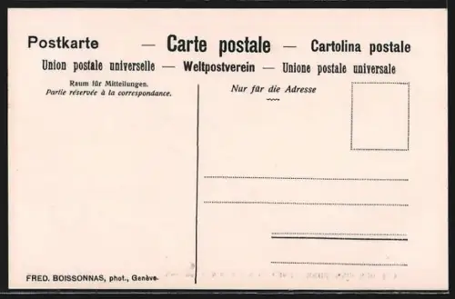 AK Vevey, Fête des Vignerons 1905, Festwagen