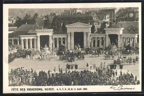 AK Vevey, Fête des Vignerons 1905