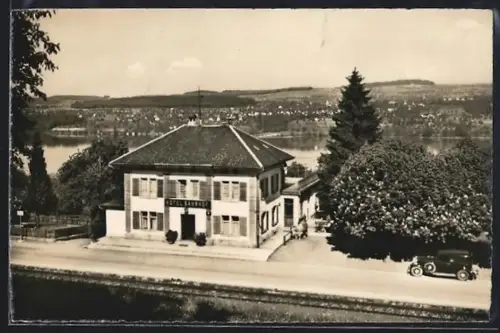 AK Birrwil, Hotel Bahnhof an der Eisenbahnstrecke, Bes. H. Reinmann