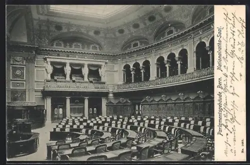 AK Bern, Nationalrats-Saal im Parlamentsgebäude