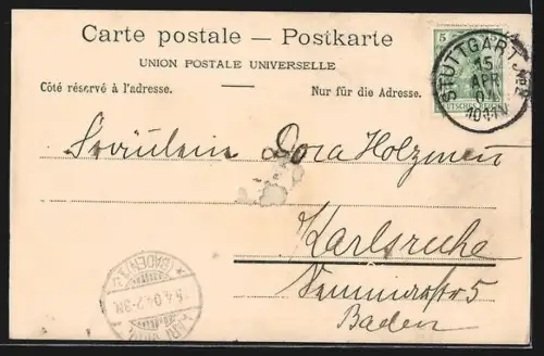 AK Tarasp, Blick auf das Hotel Waldhaus