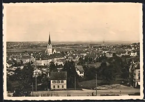 AK Schwamendingen, Ortsansicht mit Kirche