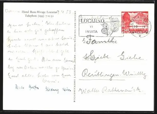 AK Lugano, Hotel Beau-Rivage