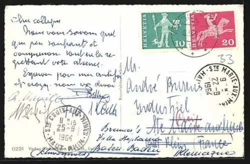 AK Alpnach-Dorf, Küchler`s Restaurant, Innenansicht