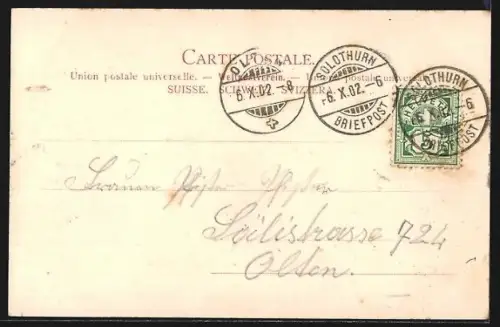 AK Solothurn, Bielerthor mit Strassenpartie