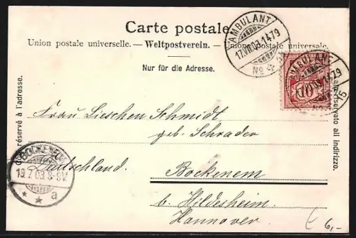 AK Ringgenberg, Ortsansicht mit Bergpanorama und Rothhorn