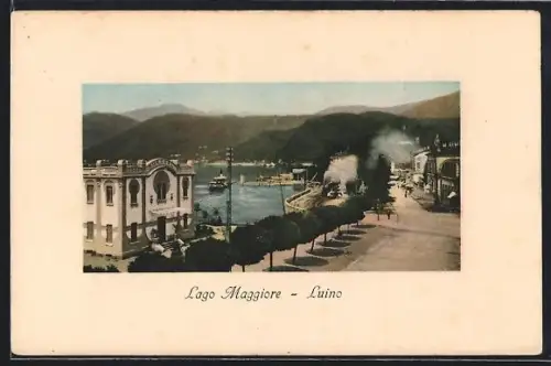 AK Luino /Lago Maggiore, Panorama