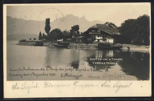 AK Gunten /Lac de Thoune, Le Bord du Lac