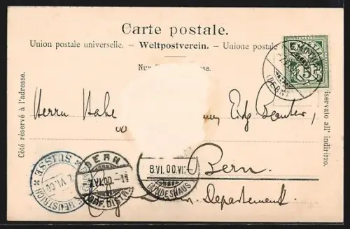 AK Aeschi /BE, Kirche und Ortspanorama