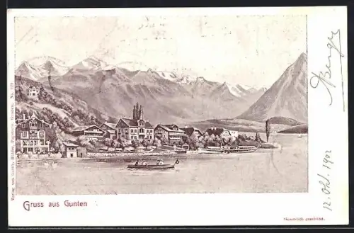 AK Gunten, Boote auf dem See