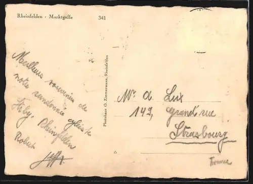 AK Rheinfelden, Partie in der Marktgasse